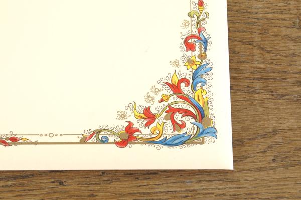 Elegant and gold-plated - stationery from Italy